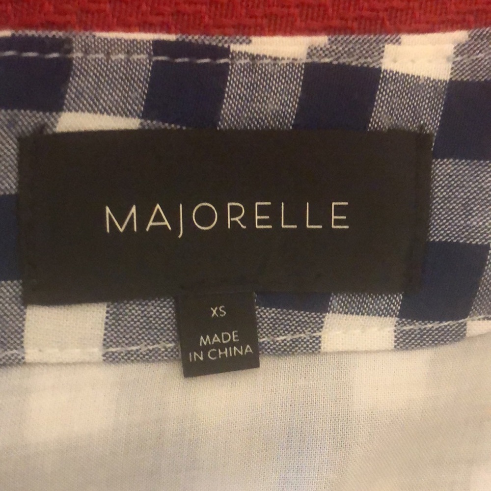 Majorelle Gingham Check Button Down Front - image 4